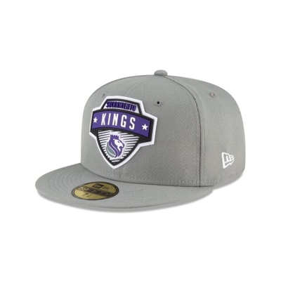 Grey Sacramento Kings Hat - New Era NBA Tip Off Edition 59FIFTY Fitted Caps USA3259067